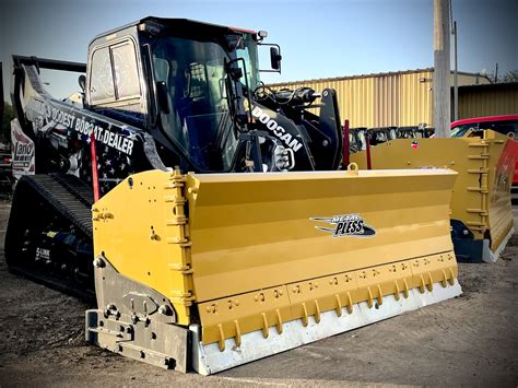 skid steer metal pless|metal pless snow plows.